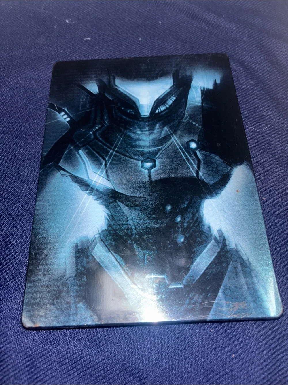 adidas Blue and Teal Metroid Prime Trilogy Display Card